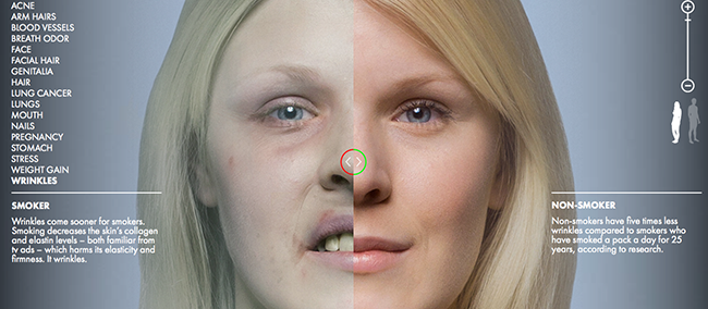 Wat roken met je lijf doet: Tobaccobody.fi • Cynthia