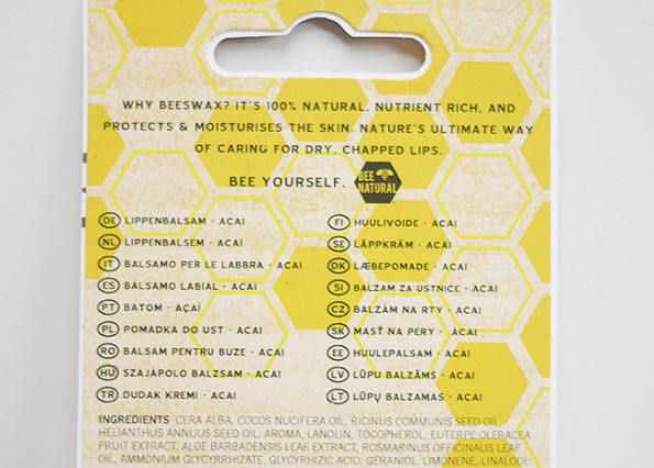 Bee Natural lippenbalsem