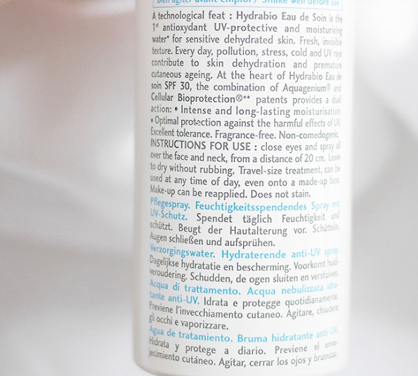 Bioderma Hydrabio Moisturising anti-UV mist