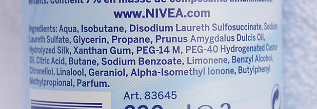Nivea Shower Silk Mousse Creme